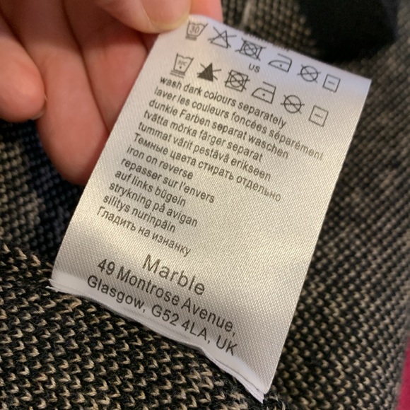 Turtleneck sweater 100% cotton Marble - Picture 3 of 6